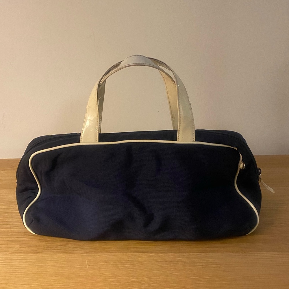 Missoni Navy and Cream Handle Bag - Picture 3 of 10